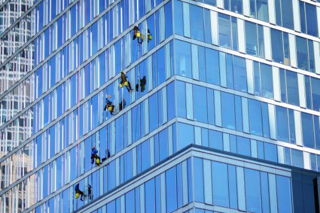 High Rise Window Cleaning in Grangetown